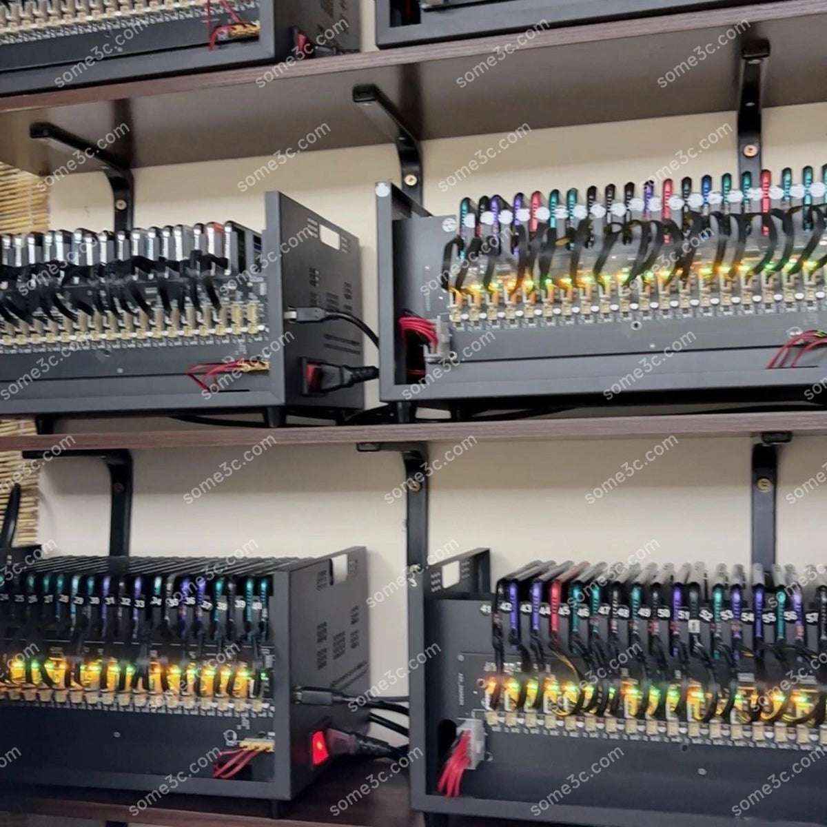 Mobile phone Farm Chassis 20 Box Phone farm Accessories Telephone Motherboard Empty Box Android Smartphone Chassis Group Control Matrix USB Connection independent ports