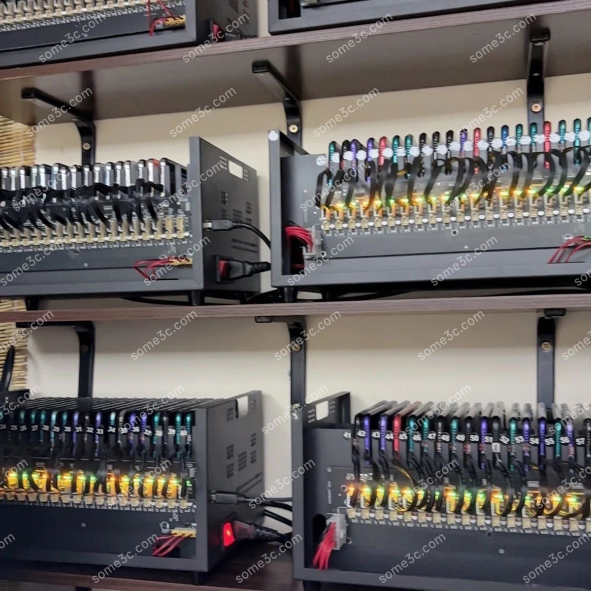 Mobile phone Farm Chassis 20 Box Phone farm Accessories Telephone Motherboard Empty Box Android Smartphone Chassis Group Control Matrix USB Connection independent ports