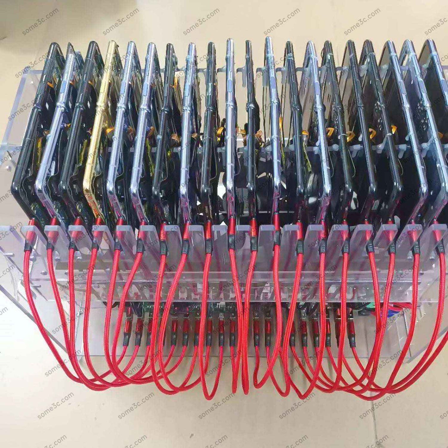 Phone Farm HUB Holder Mobile phone 20 USB Ports Charger Station Chassis farm SmartPhone Group Control USB Connection Farming Accessories