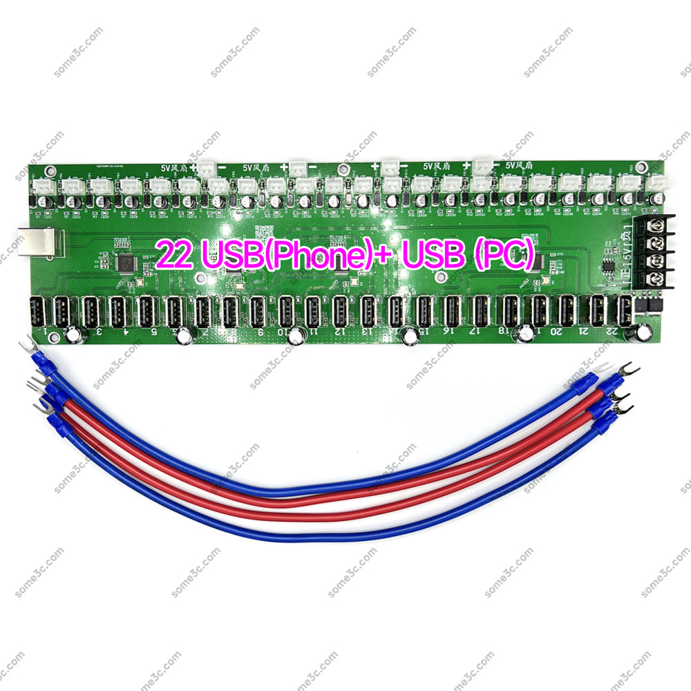 Mobiltelefon-Gruppensteuerungsgerät Hauptplatine Ethernet / WIFI Verbindung Unabhängiger Schalter Lüfter Einstellbar Unterstützt USB / OTG