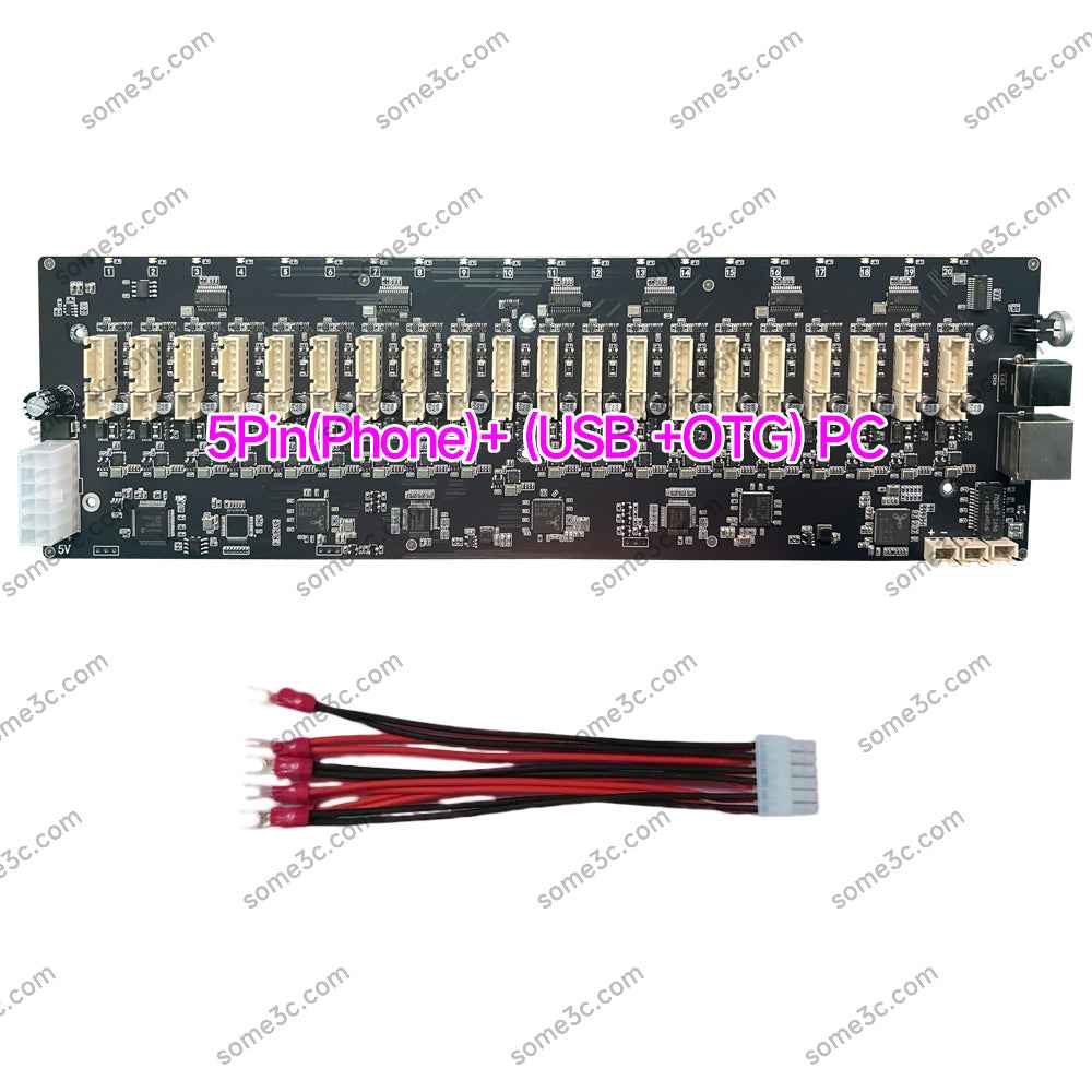 Mobile Phone Group Control Equipment Motherboard Ethernet / WIFI Connection Independent Switch Fan Adjustable Supports USB / OTG