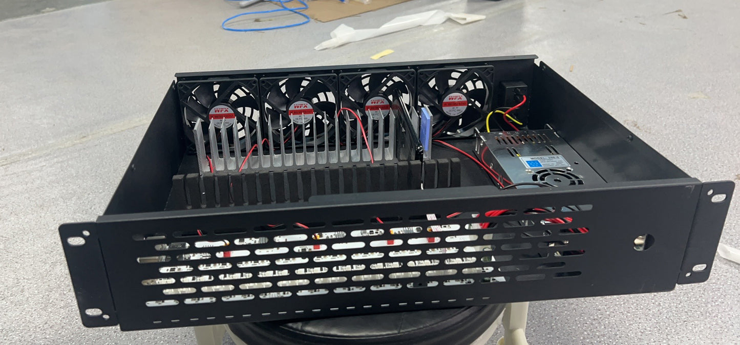 2U Server Rack Phone Case 20 Mobile Phone motherboard SmartPhone Chassis Group Control Ethernet LAN USB OTG Connection Box Phone Farm Matrix