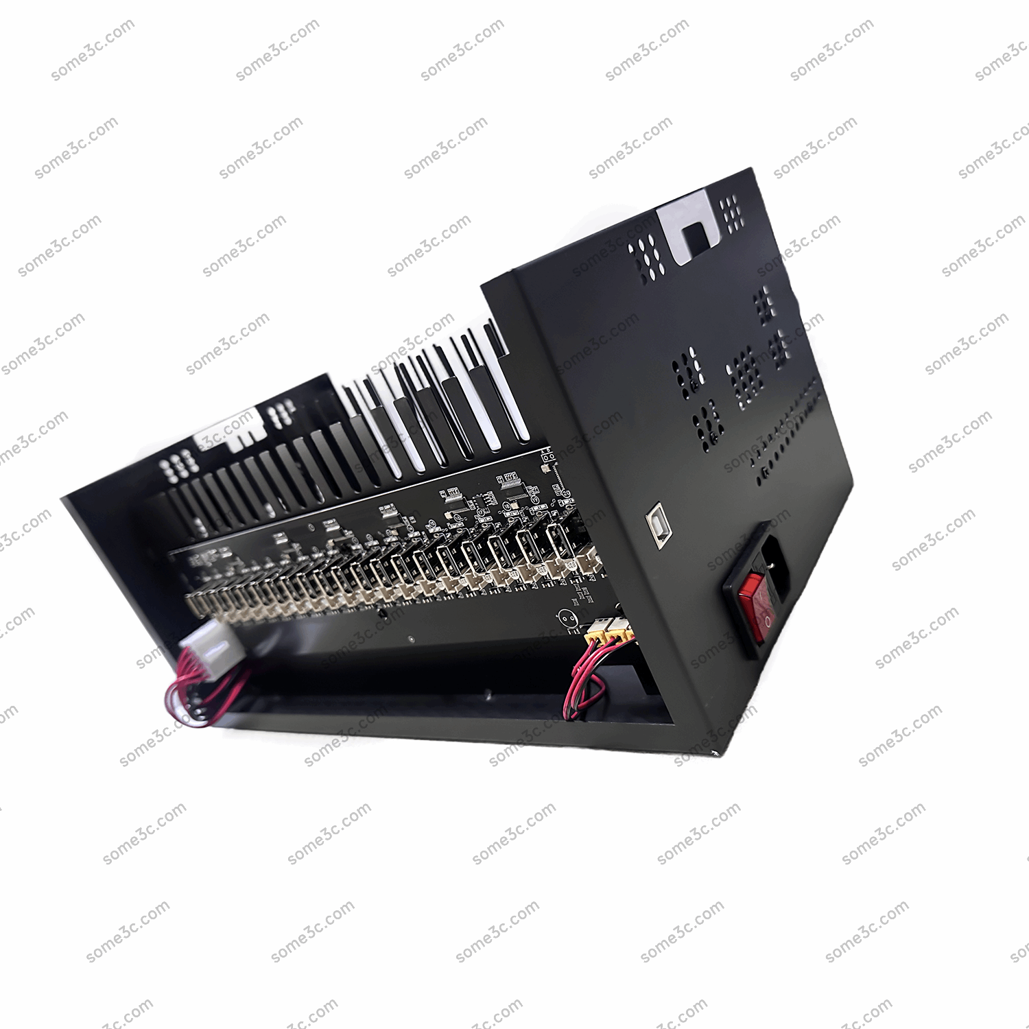 Mobile phone Farm Chassis 20 Box Phone farm Accessories Telephone Motherboard Empty Box Android Smartphone Chassis Group Control Matrix USB Connection independent ports
