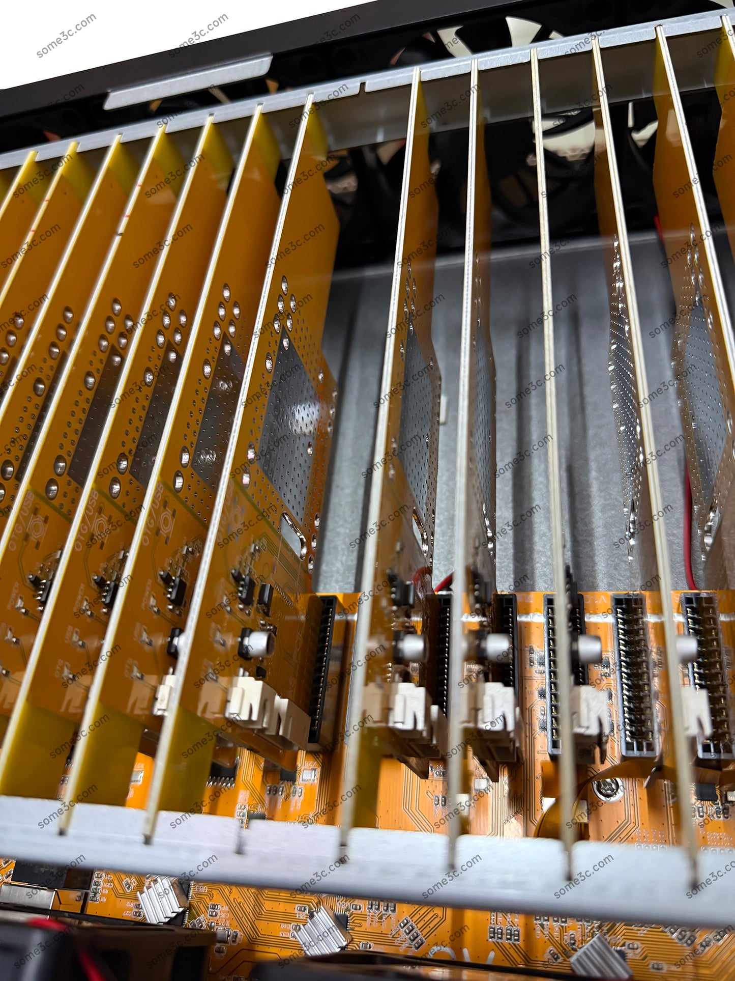 8 ventiladores de refrigeración, rack de servidor 2U, chasis de teléfono móvil, 20 carcasas de placa base de teléfono móvil, control de grupo, Ethernet, LAN, USB, OTG, caja de conexión, granja de teléfonos