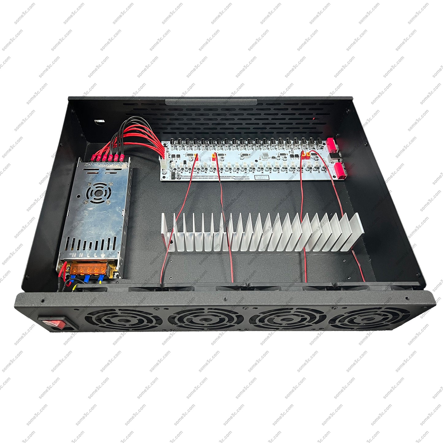 2U Server Rack Phone Case 20 Mobile Phone motherboard SmartPhone Chassis Group Control Ethernet LAN USB OTG Connection Box Phone Farm Matrix