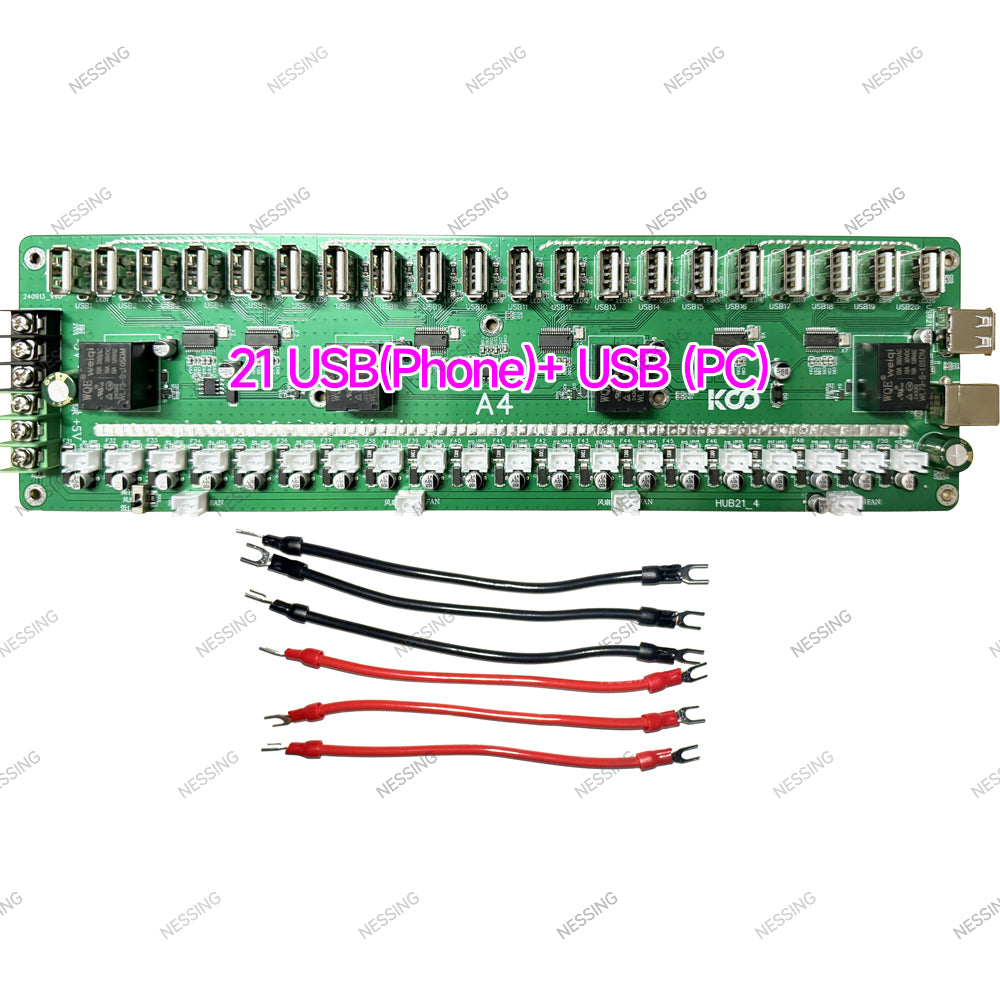 Mobile Phone Group Control Equipment Motherboard Ethernet / WIFI Connection Independent Switch Fan Adjustable Supports USB / OTG - SOME 3C