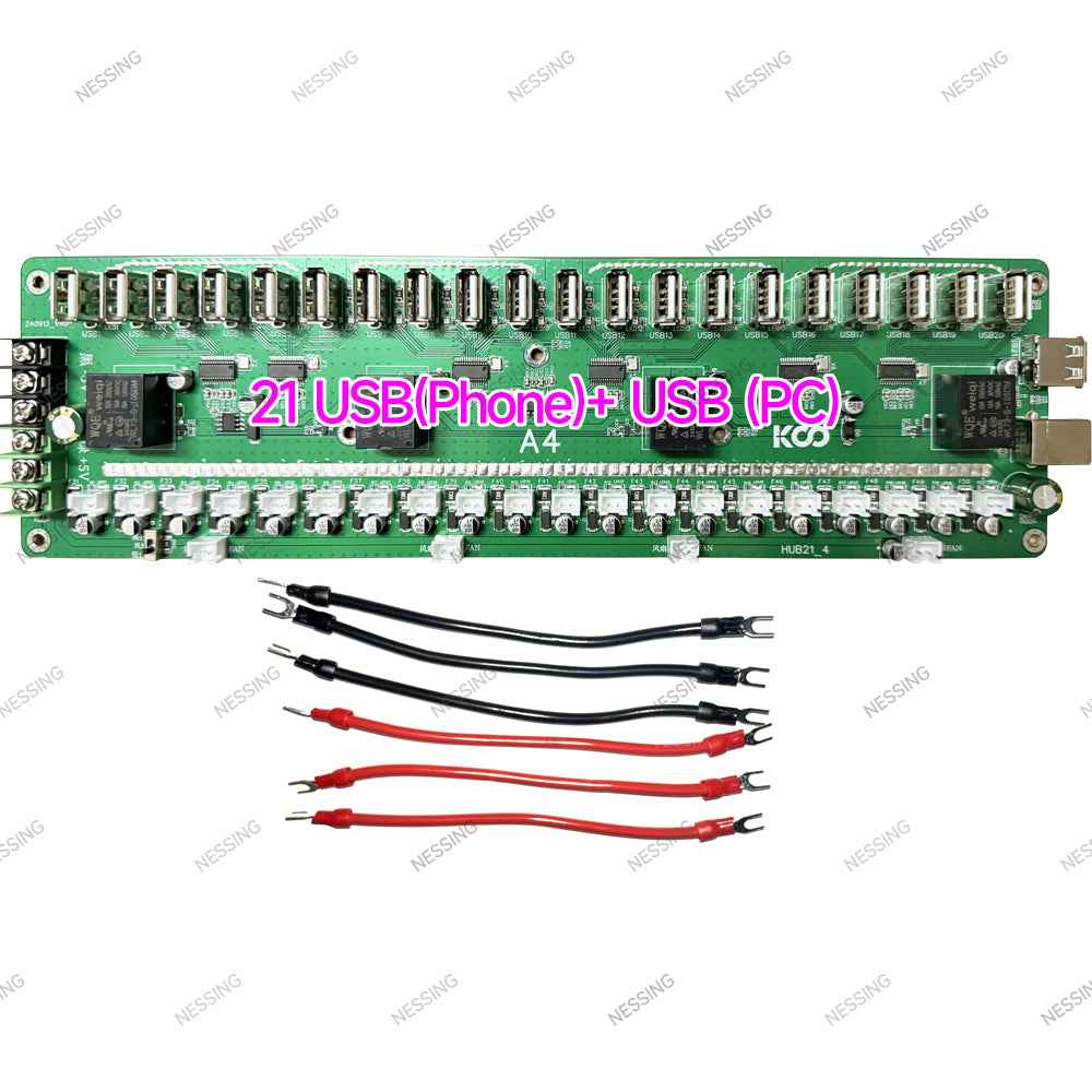 Mobile Phone Group Control Equipment Motherboard Ethernet / WIFI Connection Independent Switch Fan Adjustable Supports USB / OTG - SOME 3C