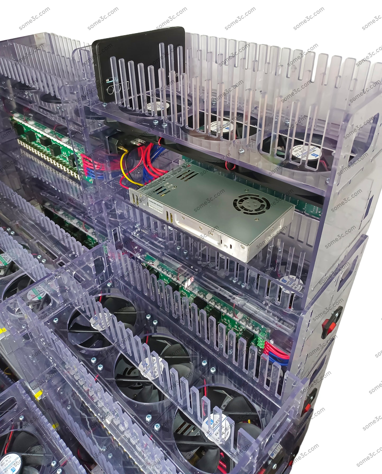 Soporte para teléfono móvil HUB, estación de carga con 20 puertos USB, chasis para granja, control de grupo de teléfonos inteligentes, conexión USB, accesorios agrícolas