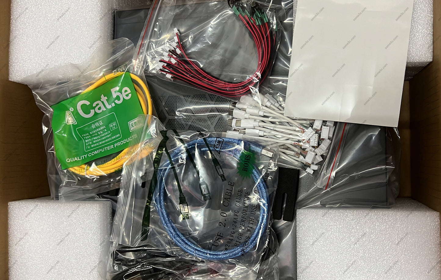 Caja para teléfono con bastidor para servidor de 2U, placa base para 20 teléfonos móviles, chasis para teléfono inteligente, control de grupo, Ethernet, LAN, USB, OTG, caja de conexión, matriz de granja de teléfonos