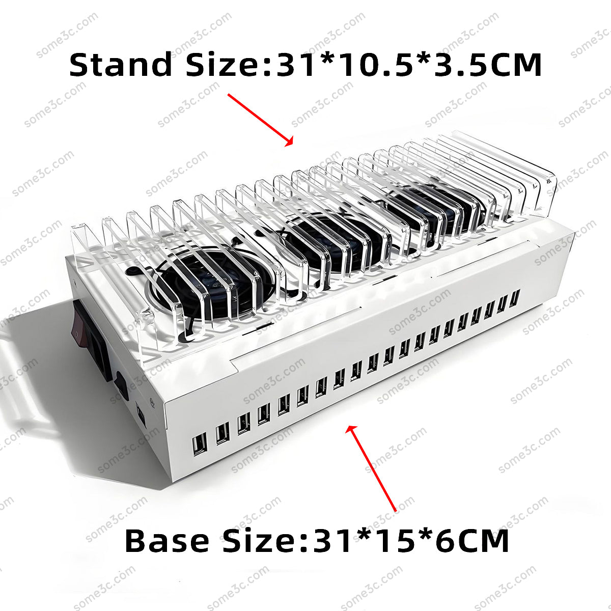 DIY USB HUB Charger Phone Farm Holder HUB Phone Farming Rack Equipment Setup Charging Stand hardware