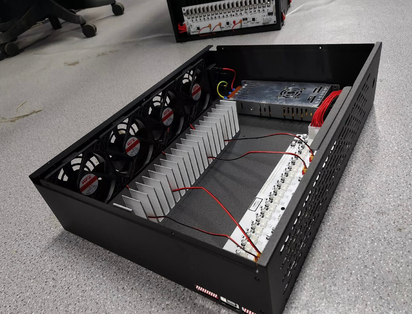2U Server Rack Phone Case 20 Mobile Phone motherboard SmartPhone Chassis Group Control Ethernet LAN USB OTG Connection Box Phone Farm Matrix