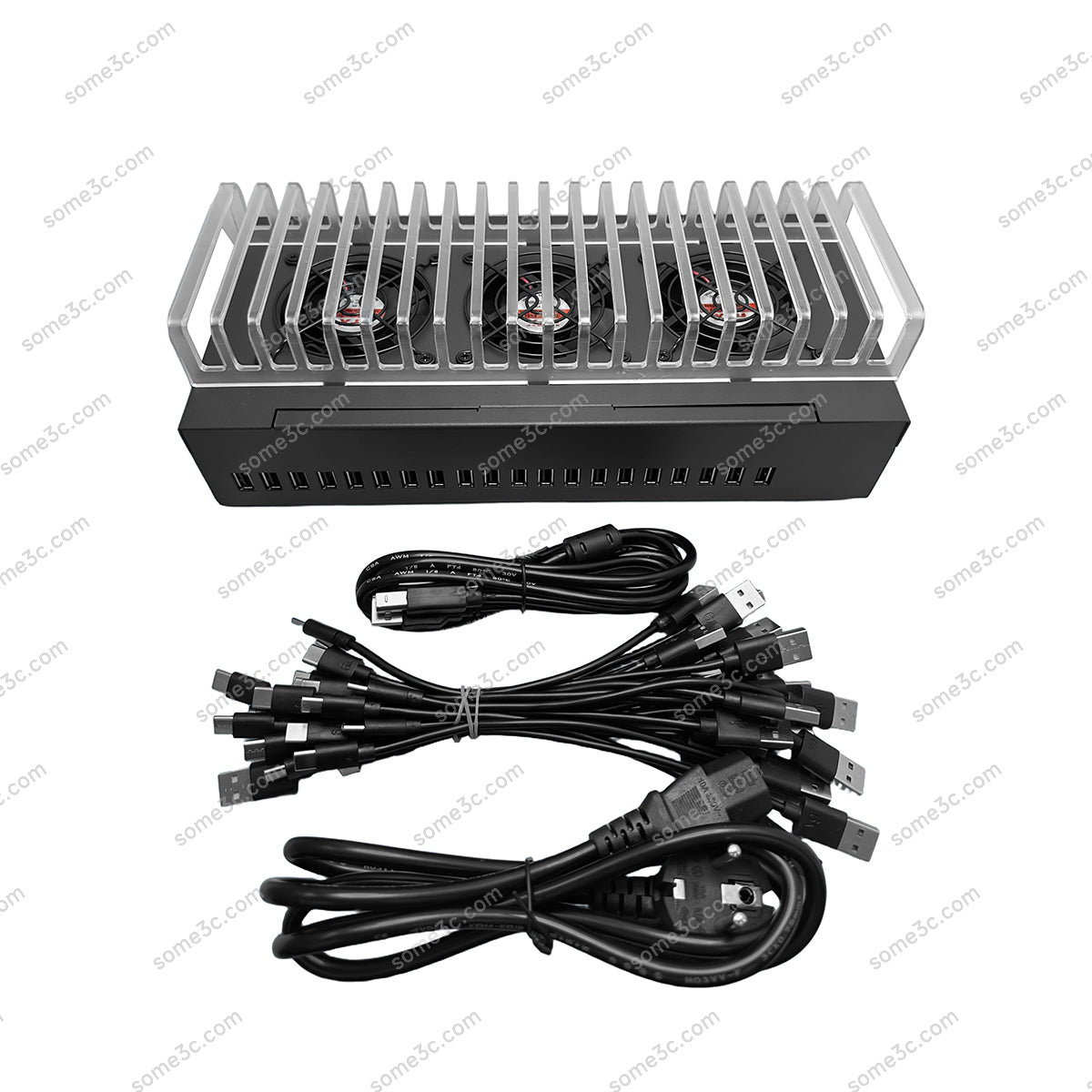 DIY USB HUB Charger Phone Farm Holder HUB Phone Farming Rack Equipment Setup Charging Stand hardware