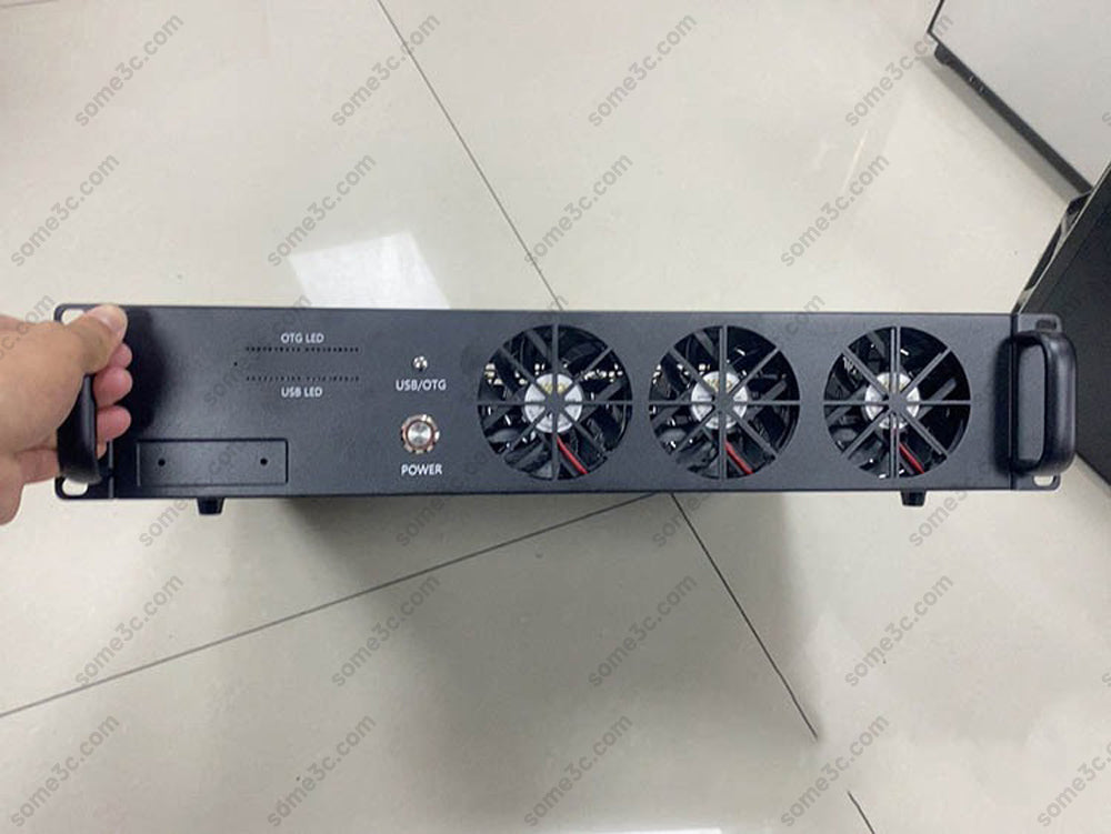 2U Server Rack Phone Case 20 Mobile Phone motherboard SmartPhone Chassis Group Control Ethernet LAN USB OTG Connection Box Phone Farm Matrix