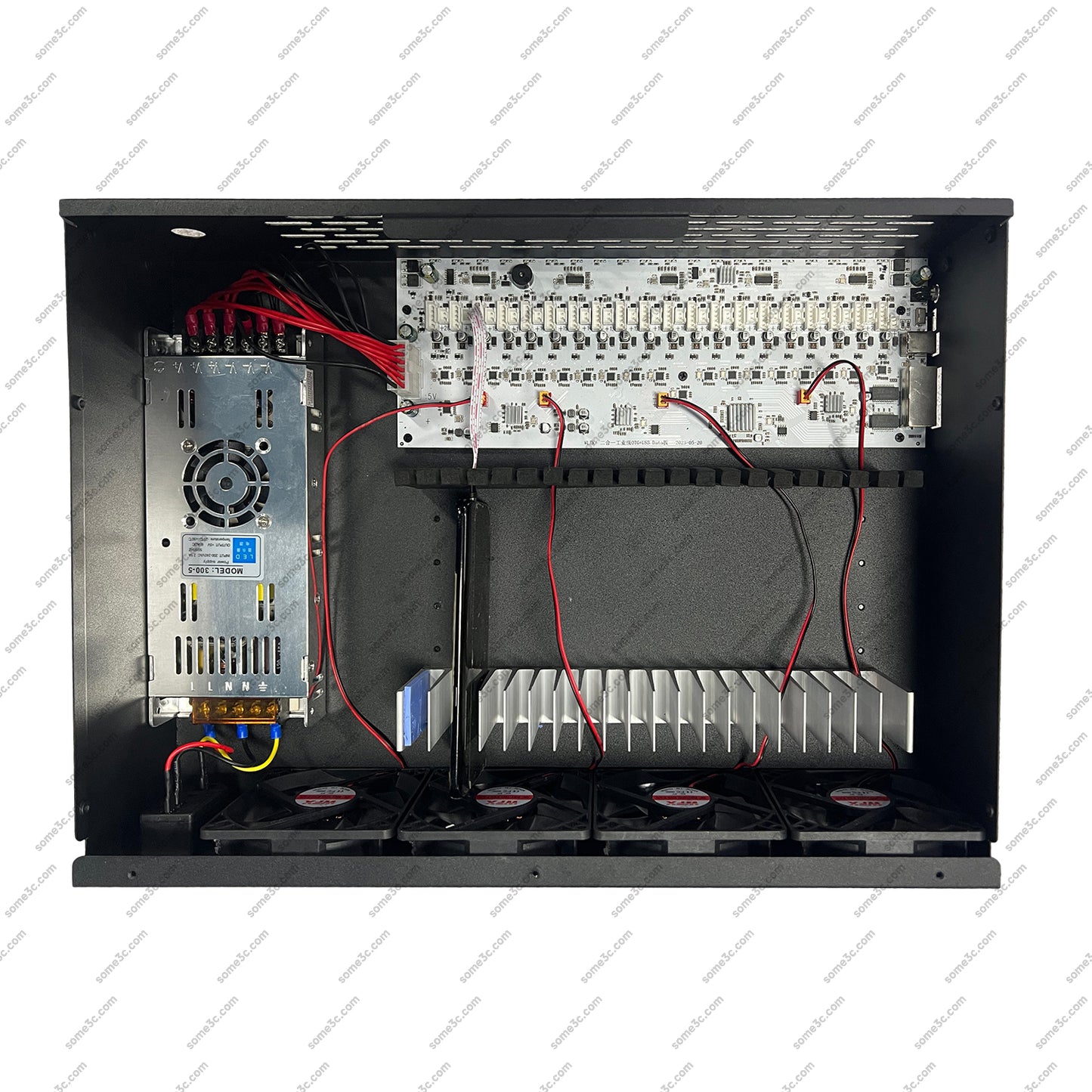 2U Server Rack Phone Case 20 Mobile Phone motherboard SmartPhone Chassis Group Control Ethernet LAN USB OTG Connection Box Phone Farm Matrix