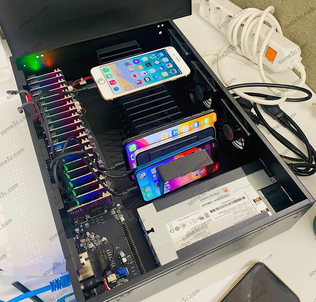 Box Phone Farm: Professional multi-phone operation management center and work efficiency - SOME 3C Phone Farm Hardware & Chassis