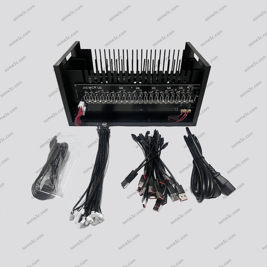 Mobile phone Farm Chassis 20 Box Phone farm Accessories Telephone Motherboard Empty Box Android Smartphone Chassis Group Control Matrix USB Connection independent ports