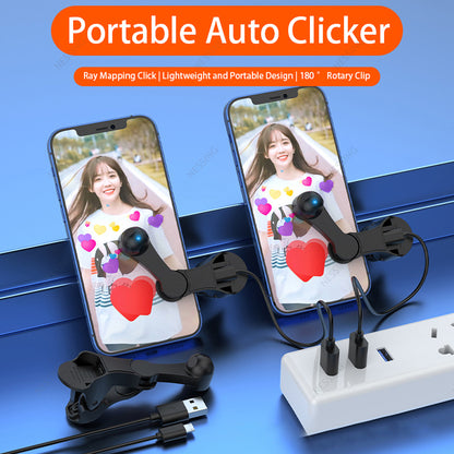 Screen Auto Clicker For TikTok Youtube Video Live Streaming App Smartphone Game Screen Touchbot Tapper Finger For iPhone Ipad Samsung Android