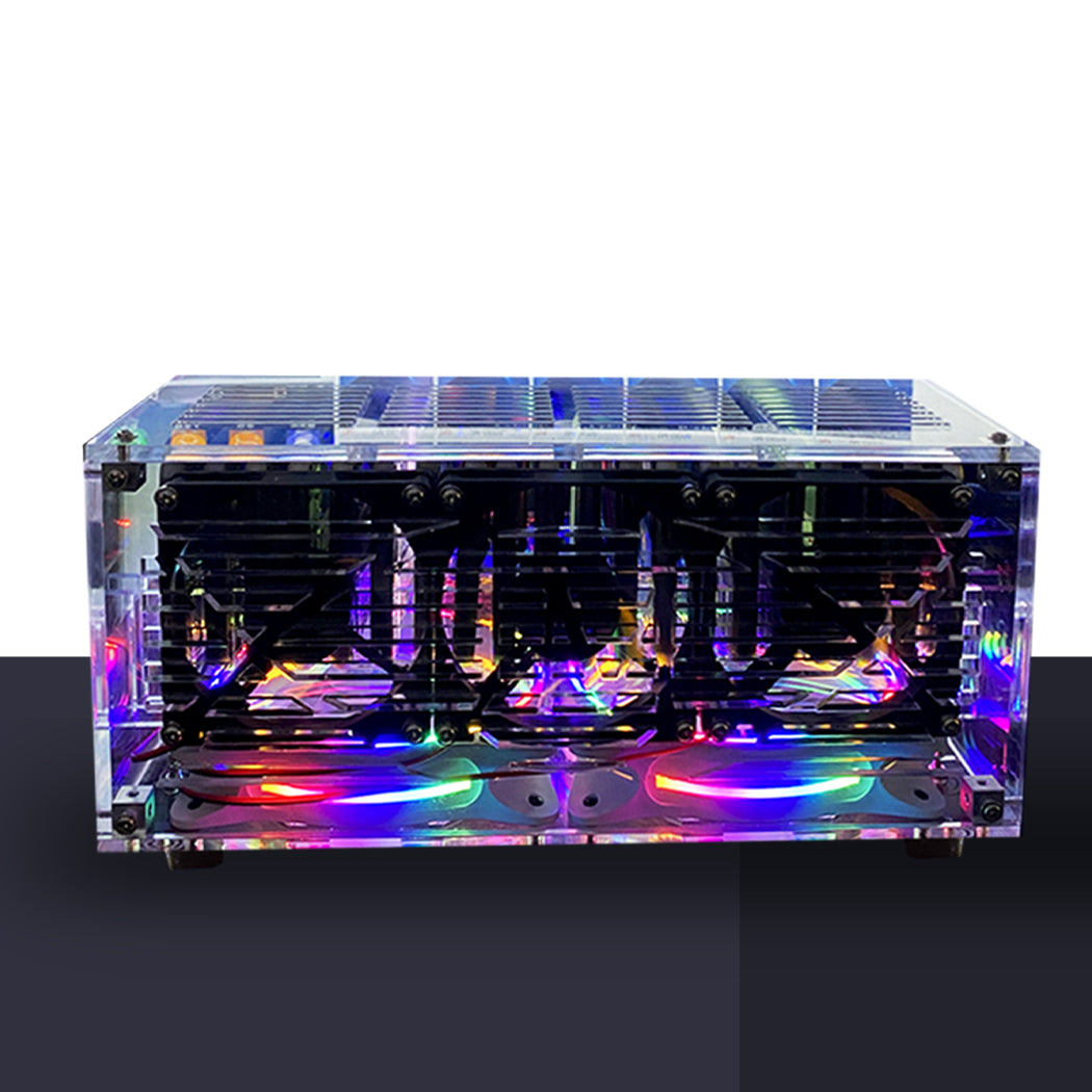 Acrylic RGB 20 Mobile phone Chassis farm SmartPhone Group Control Box Motherboard USB Connection Farming Accessories