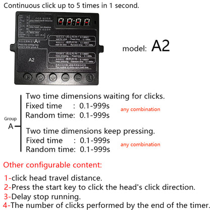 Computer Keyboard Auto Clicker Device Mouse Automatic Random Temporarily leave AFK Game Prevent offline Physical Click Hang up