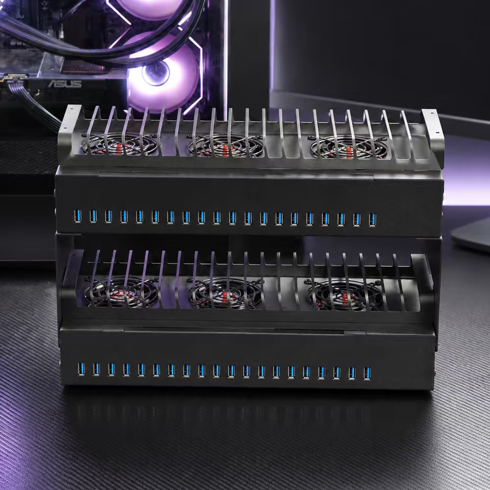 DIY USB HUB Charger Phone Farm Holder HUB Phone Farming Rack Equipment Setup Charging Stand hardware - SOME 3C - box phone farm  - phone farm