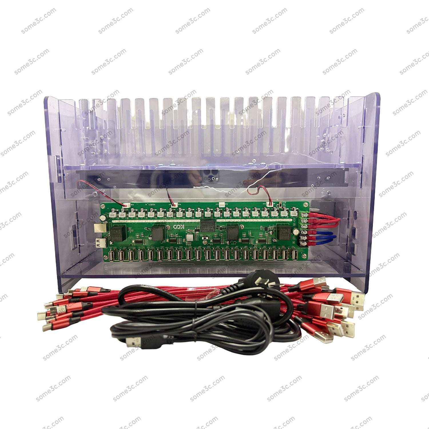 Phone Farm HUB Holder Mobile phone 20 USB Ports Charger Station Chassi –  SOME 3C