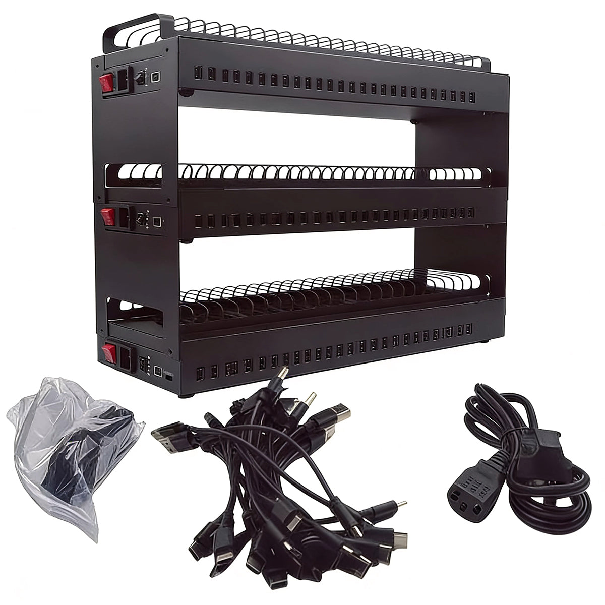 DIY USB HUB Charger Phone Farm Holder HUB Phone Farming Rack Equipment Setup Charging Stand hardware