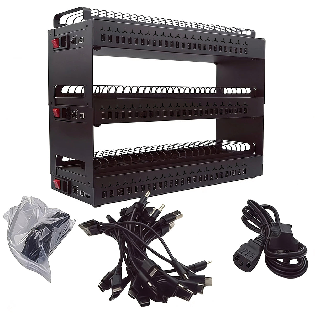 DIY USB HUB Charger Phone Farm Holder HUB Phone Farming Rack Equipment Setup Charging Stand hardware